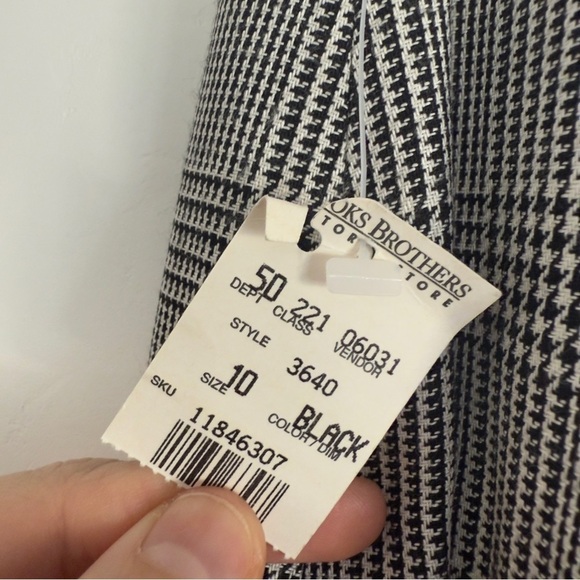 Brooks Brothers Vintage houndstooth pencil skirt New With Tags Size: 10 - Picture 5 of 5